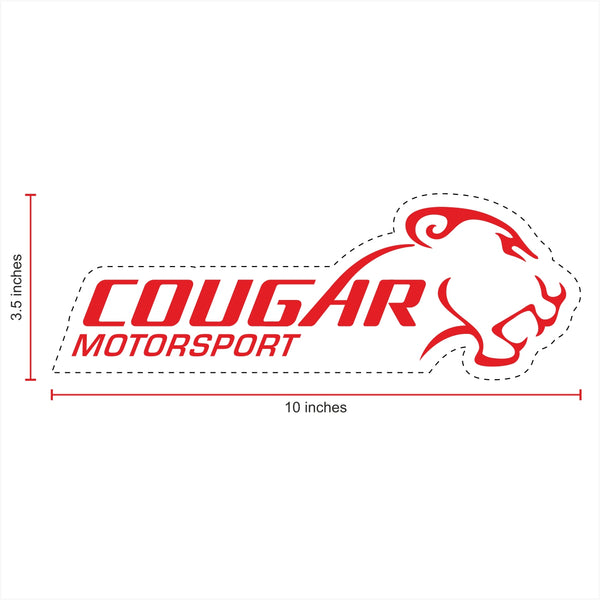 Cougar Motorsport Print & Cut Sticker