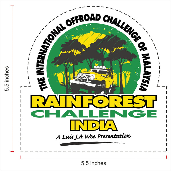 Rainforest Challenge India Print & Cut Sticker